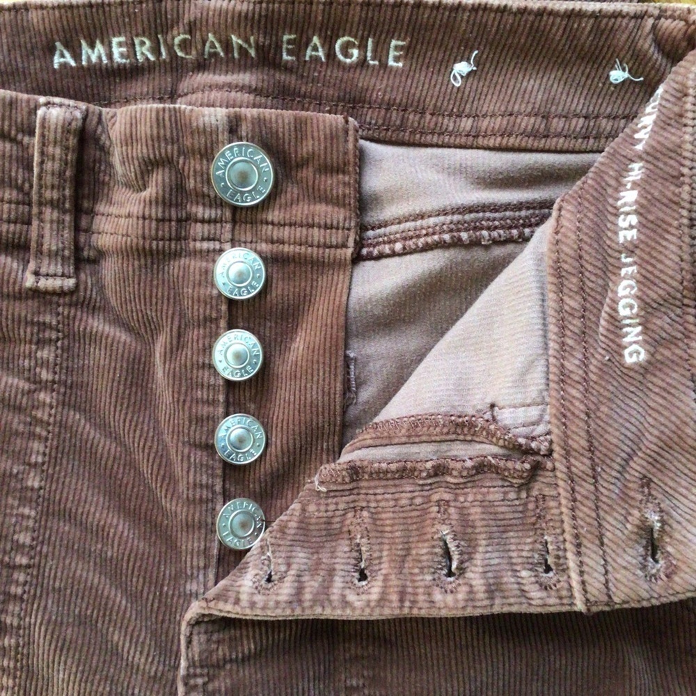 American Eagle Outfitters Super Stretch Corduroy Pants - Size 0 X-Short - Picture 7 of 11